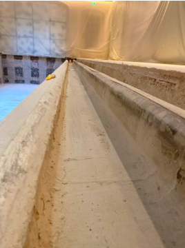 Piscine du Crillon - Curage des goulottes