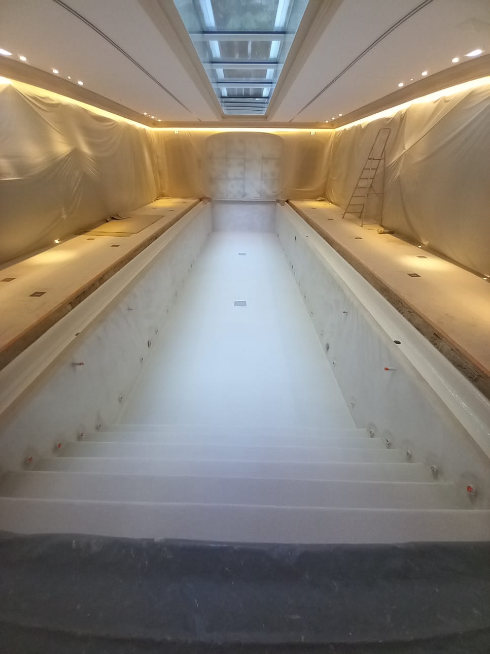 Piscine du Crillon - Étanchéité terminée